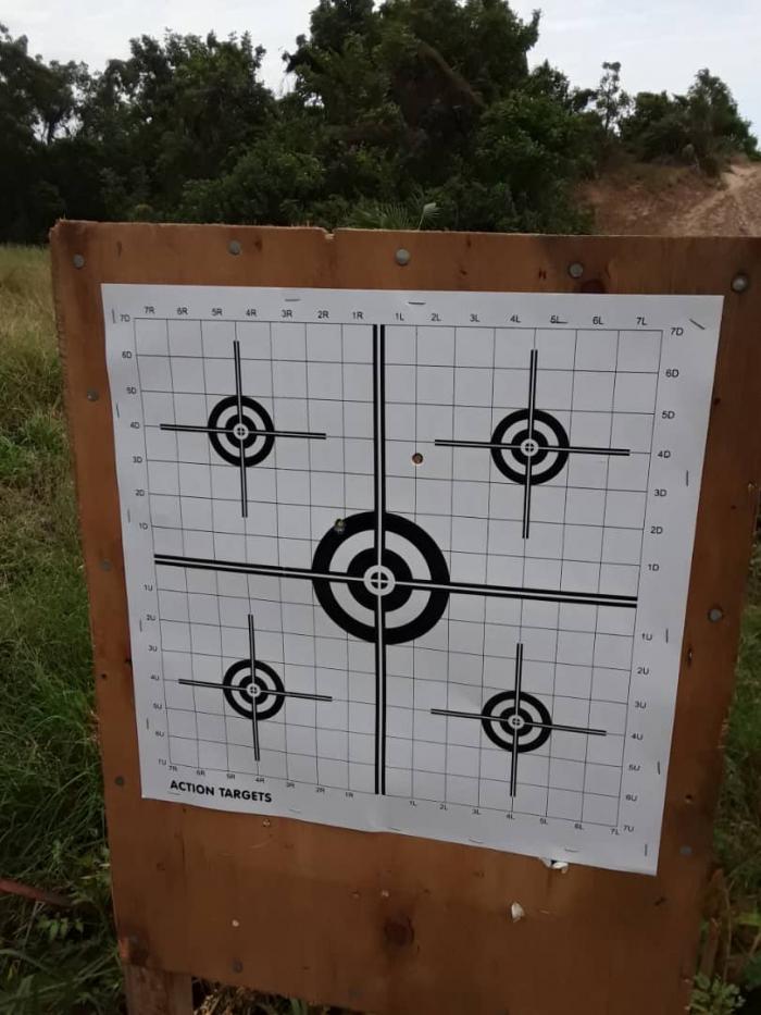 7mm Remington at a range  of 150mtrs